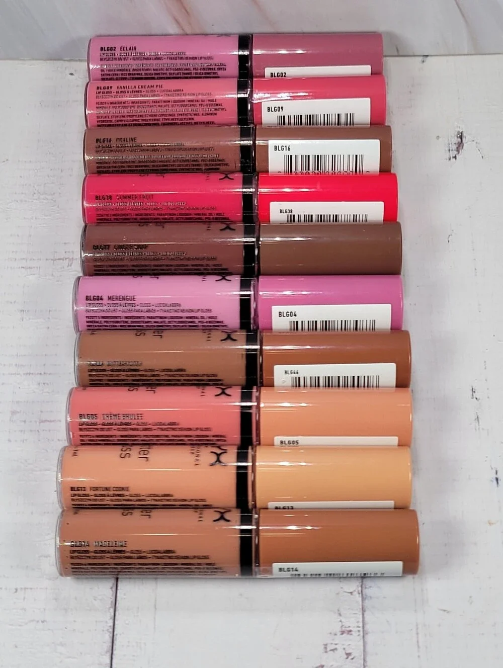 10 Piece NYX Butter Gloss Lip Gloss Bundle NEW!